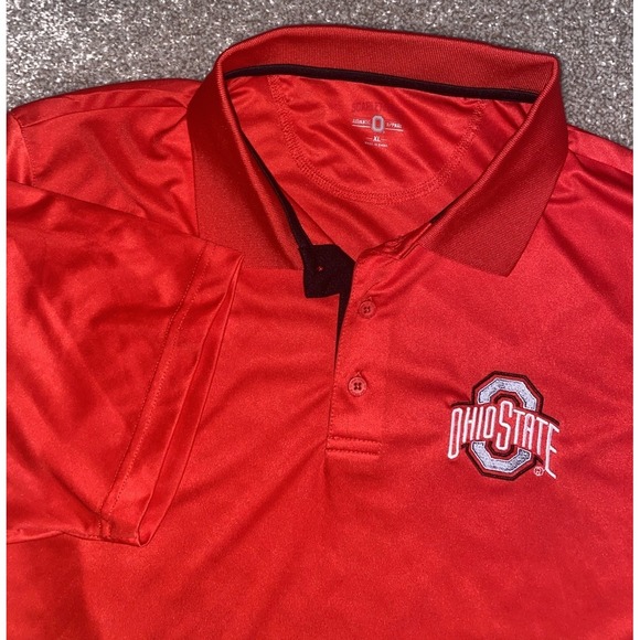Ohio State Authentic Apparel Other - Ohio State Buckeyes Authentic Apparel Polo Shirt Red Mens XL NCAA Performance